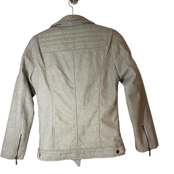 Yoki NY Outerwear Moto gray jacket coat Sz M RN 125639 - Picture 4 of 9